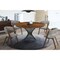 Armen Living Cirque and Rowan 5 Piece Walnut Round Dining Set SETCQDIWA5B - alternate 6